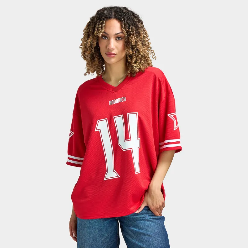 Hoodrich Women's Nova Oversized V Neck Jersey Lychee / White sold by JD Sports