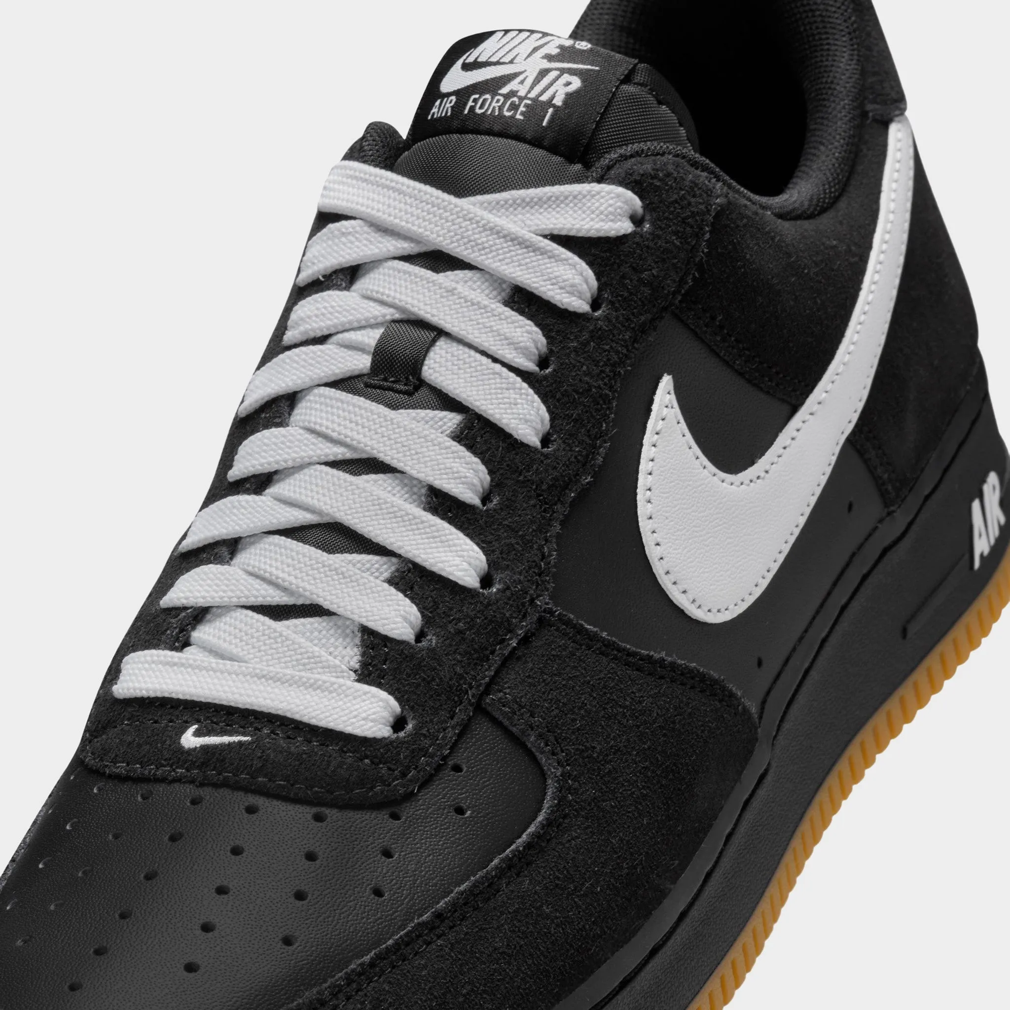 Nike Air Force 1 '07 LV8 Black / White - Light Gum Brown sold by JD Sports product image thumbnail 3