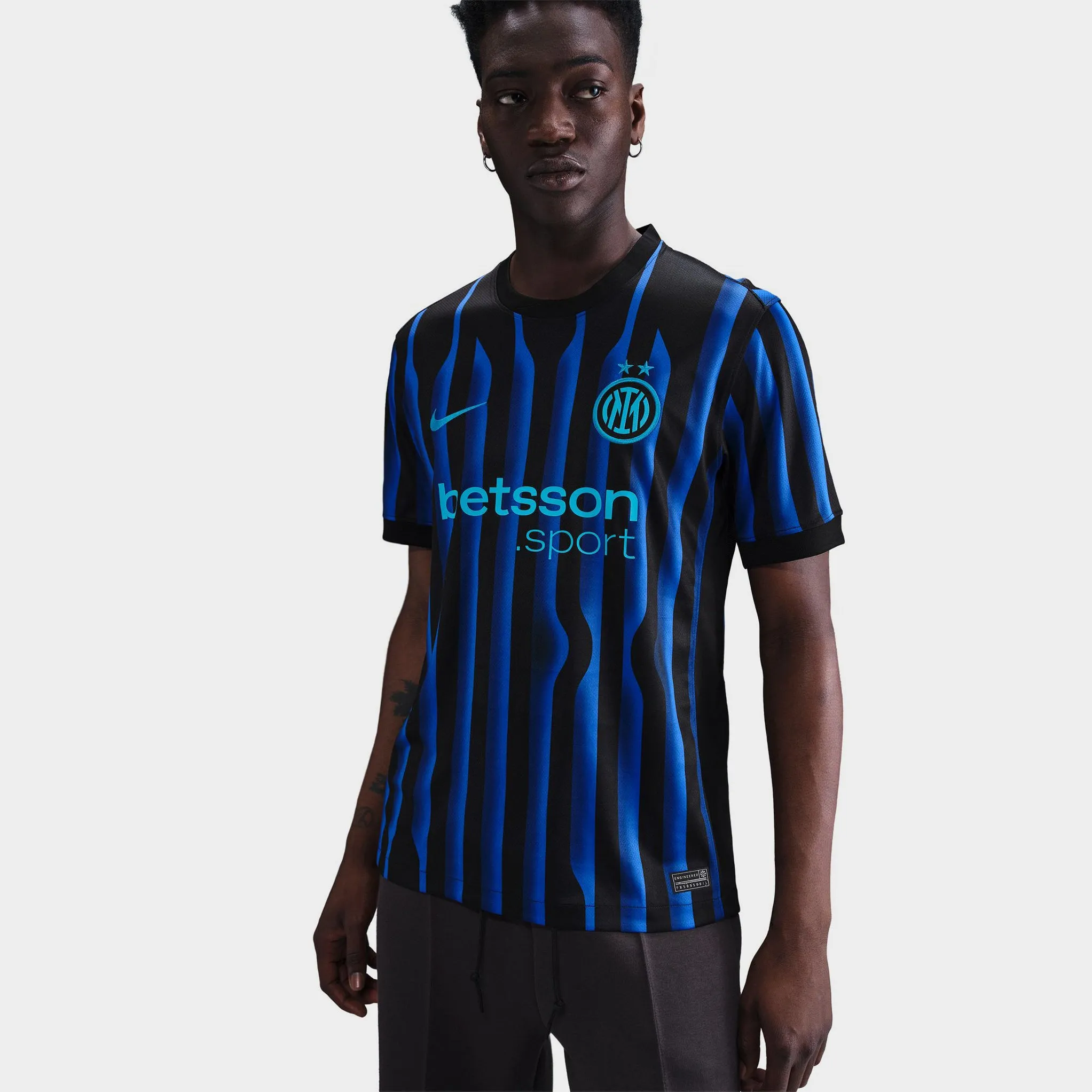 Nike Dri-FIT Inter Milan Home Replica Jersey Lyon Blue / Black - Chlorine Blue sold by JD Sports