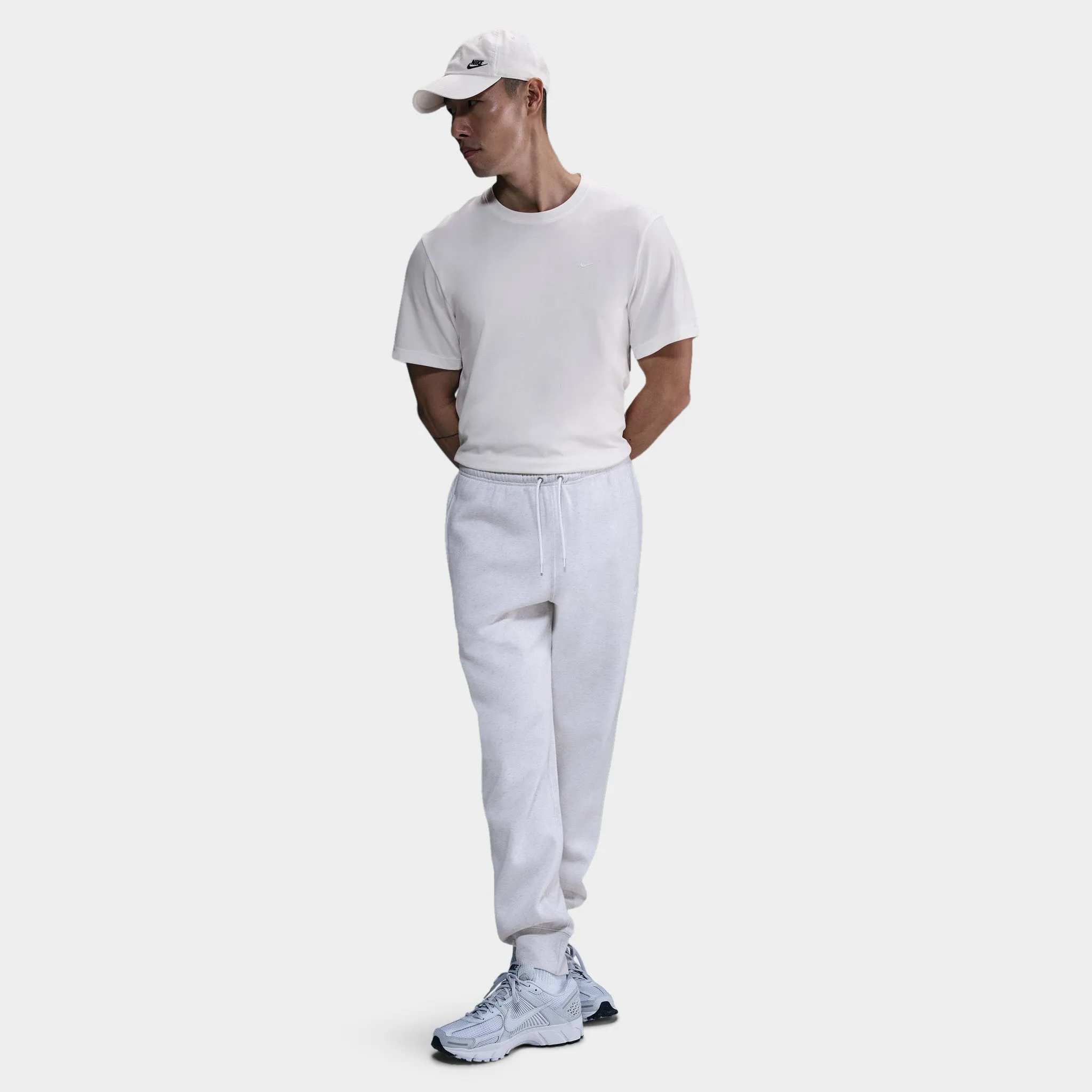 Nike Club Joggers Birch Heather / White - White sold by JD Sports product image thumbnail 4