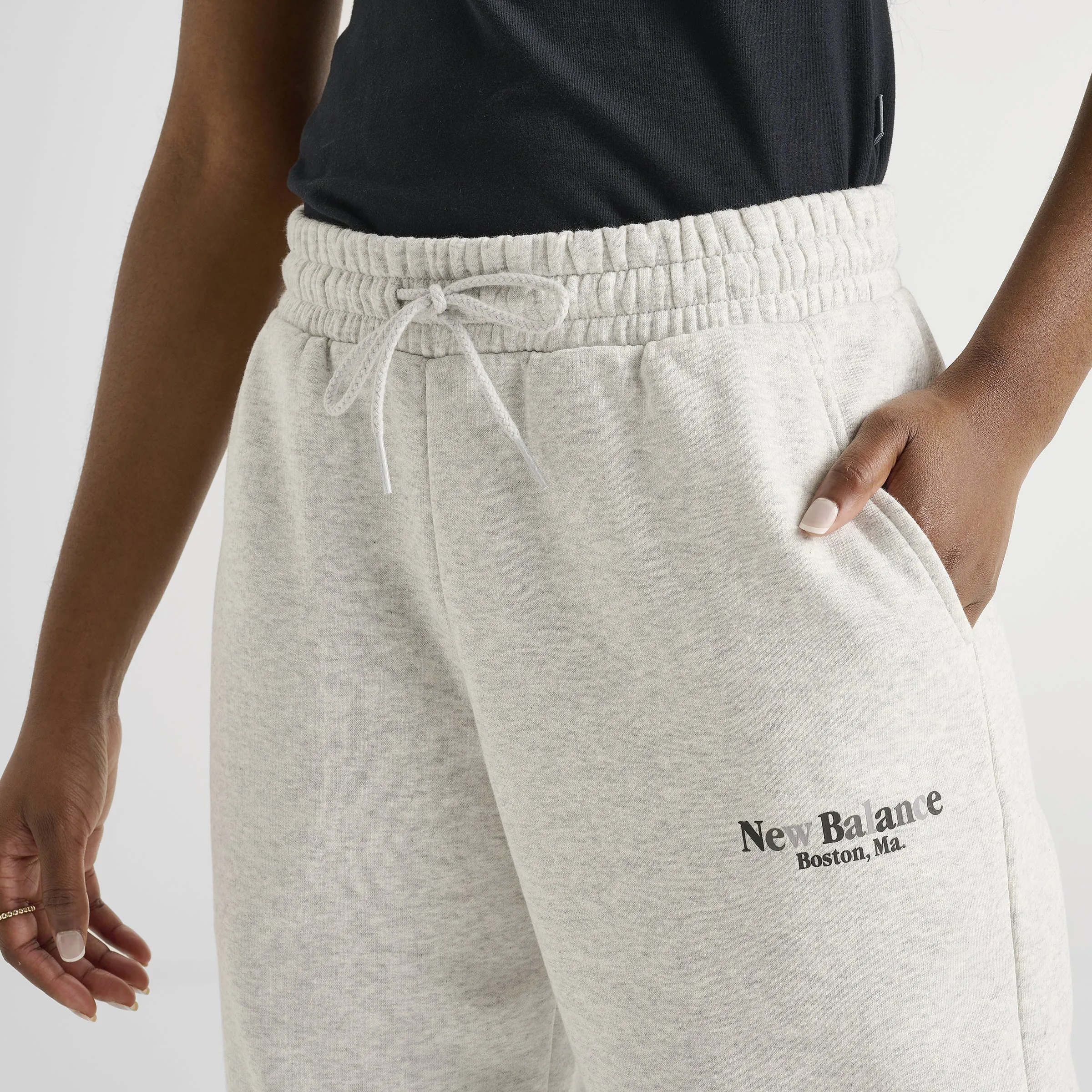 New Balance Women's Tone Wide Jogger Ash Heather / Black sold by JD Sports product image thumbnail 4