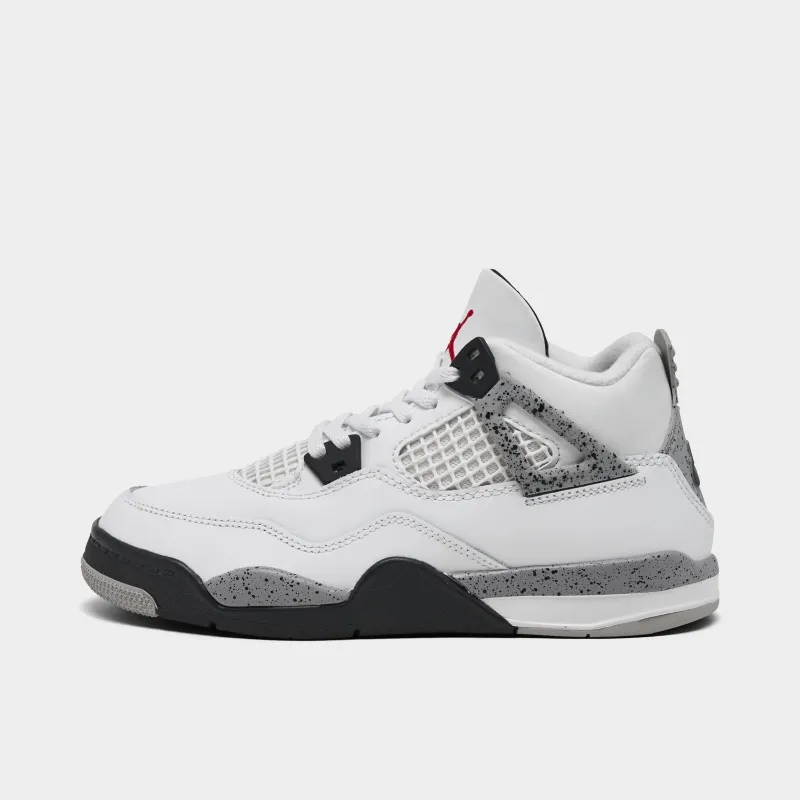 Jordan 4 Retro OG PS Summit White / Fire Red - Cement Grey sold by JD Sports