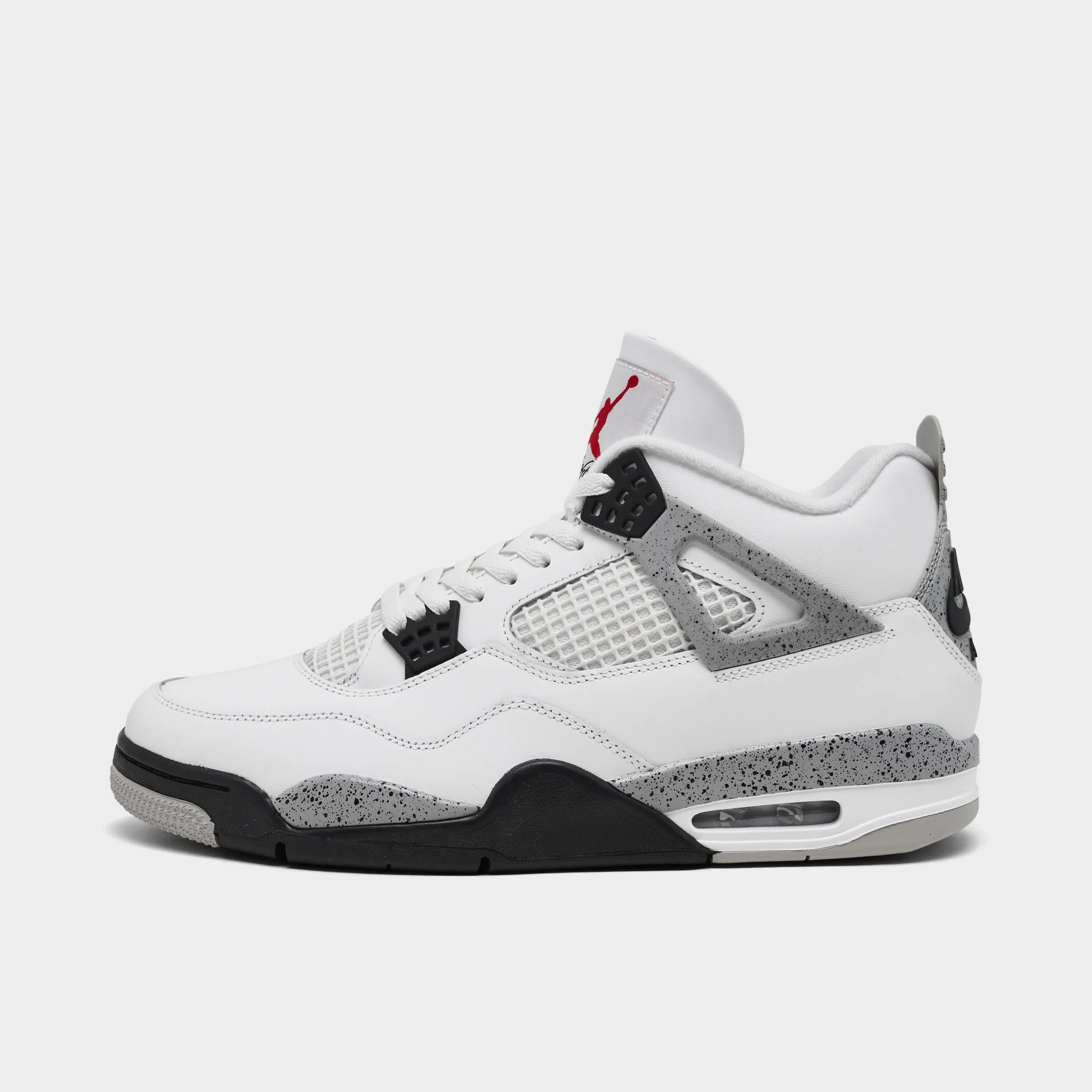 Jordan 4 Retro OG Summit White / Fire Red - Cement Grey sold by JD Sports