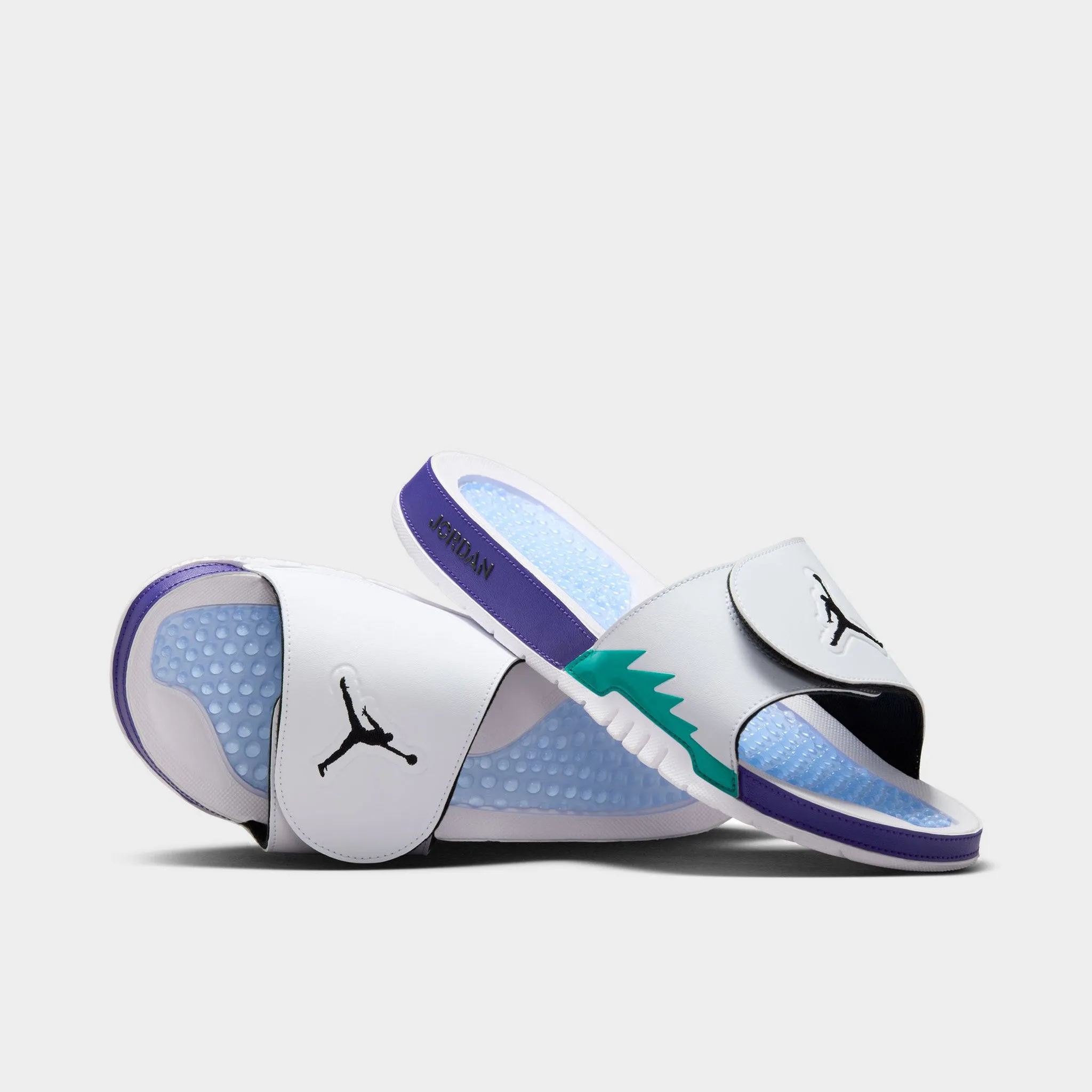 Jordan Hydro V Retro White / Black - New Emerald sold by JD Sports product image thumbnail 2
