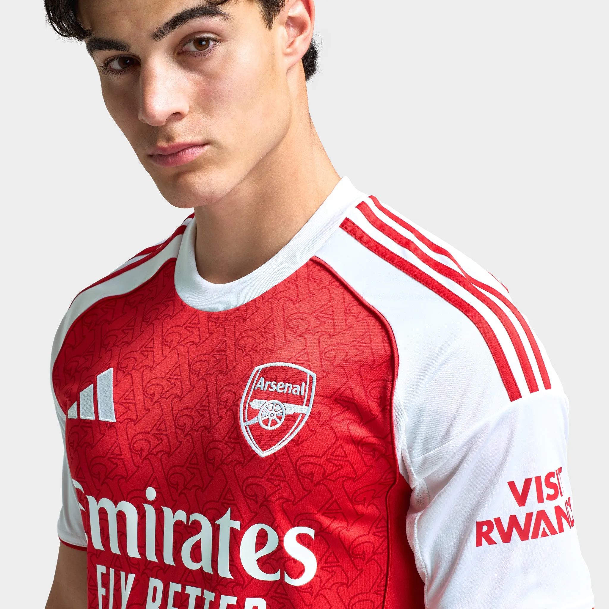 adidas Arsenal 25/26 Home Jersey Better Scarlet / White sold by JD Sports product image thumbnail 3