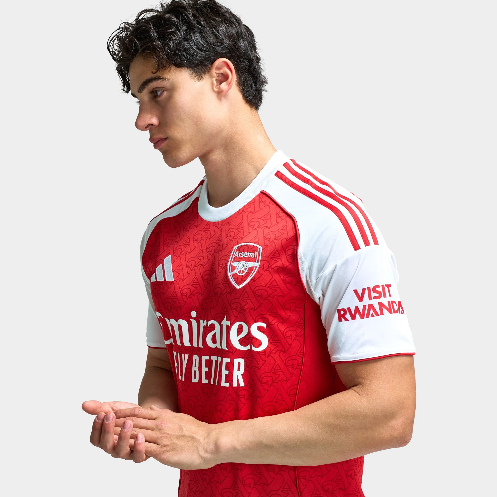 adidas Arsenal 25/26 Home Jersey Better Scarlet / White sold by JD Sports product image thumbnail 4