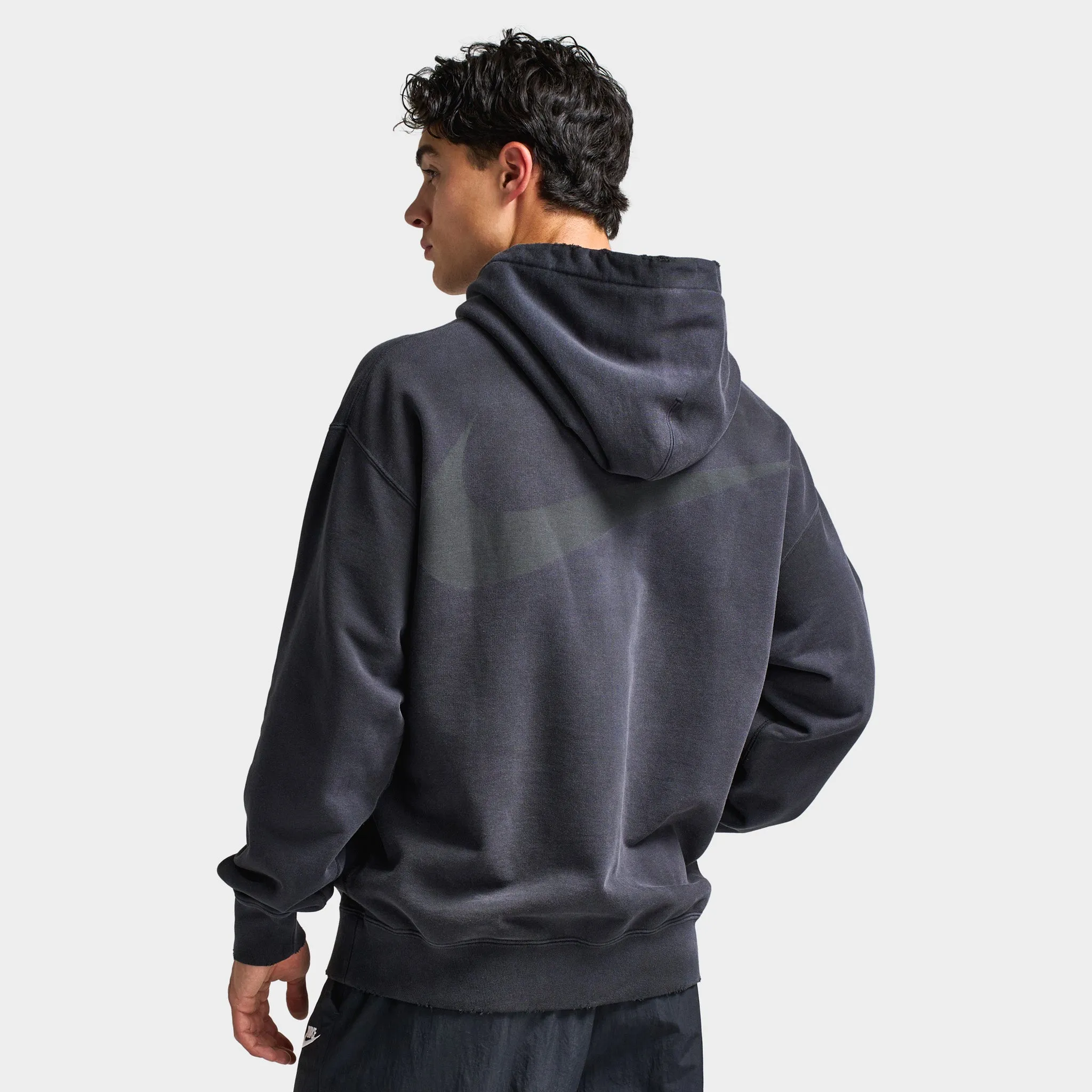 Nike Solo Swoosh Fleece Pullover Hoodie Black / Black sold by JD Sports