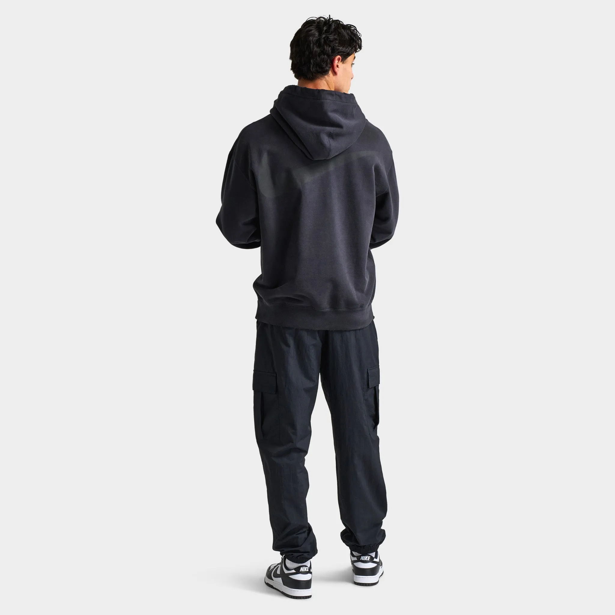 Nike Solo Swoosh Fleece Pullover Hoodie Black / Black sold by JD Sports product image thumbnail 5