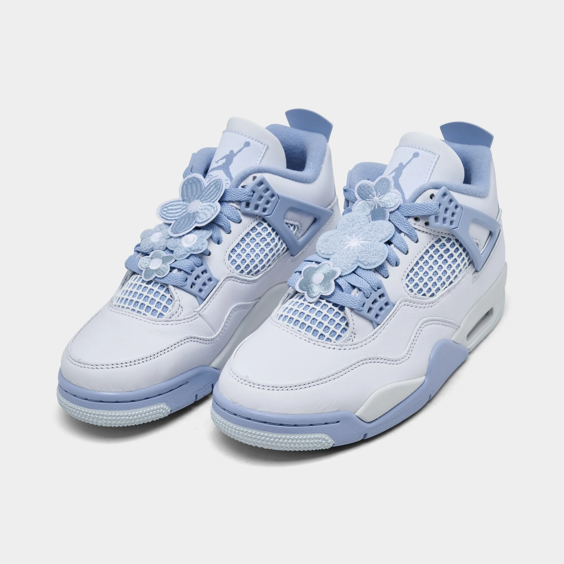 Jordan Women's 4 Retro Mid White / Aluminum - Blue Tint sold by JD Sports product image thumbnail 2