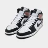 Jordan 1 Mid White / Black - Rust Pink sold by JD Sports