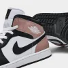 Jordan 1 Mid White / Black - Rust Pink sold by JD Sports