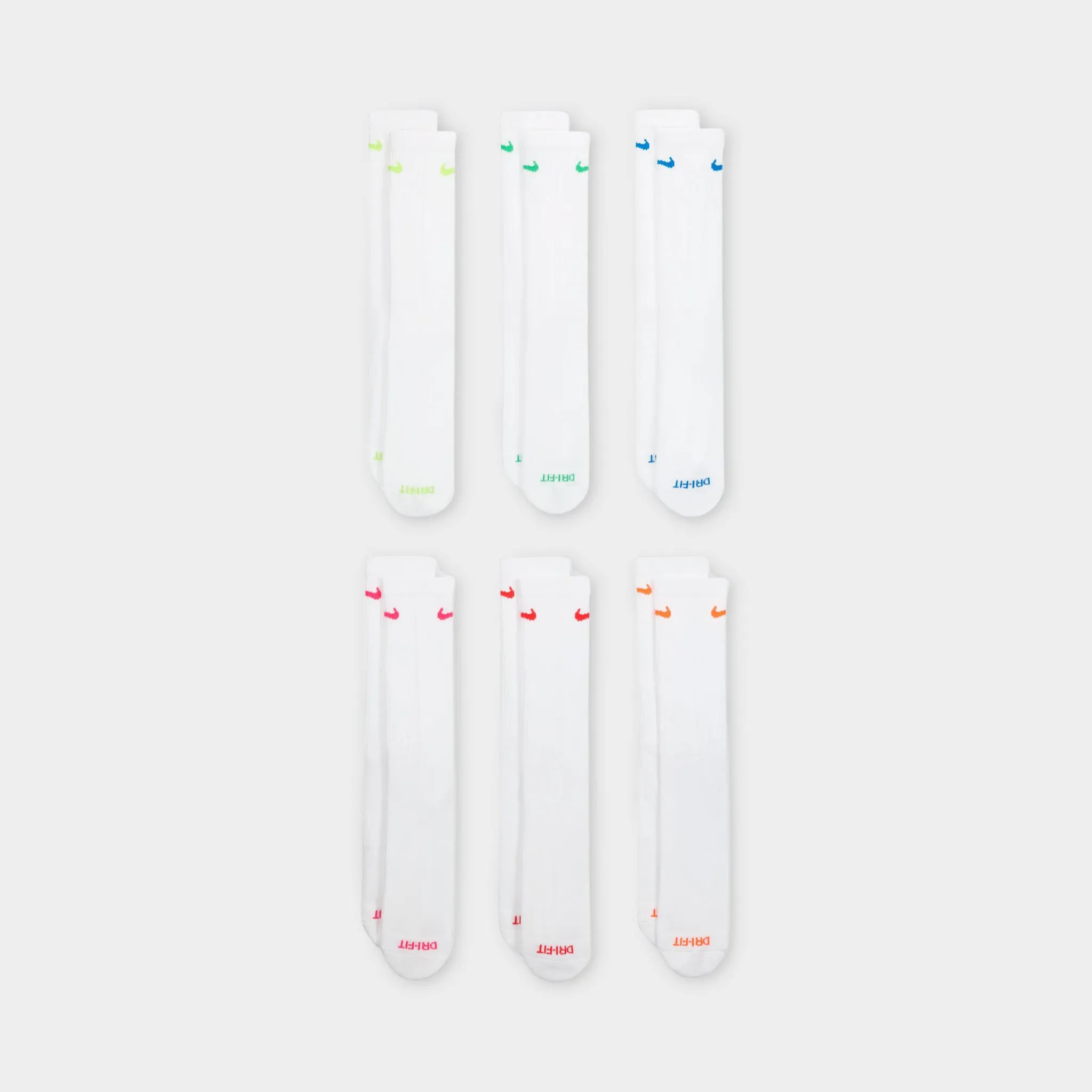 Nike Everyday Plus Cushioned Training Crew Socks (6 Pack) / Multi Colour sold by JD Sports product image thumbnail 2
