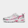 New Balance 530 Silver Metallic / Dragon Berry sold by JD Sports