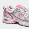 New Balance 530 Silver Metallic / Dragon Berry sold by JD Sports