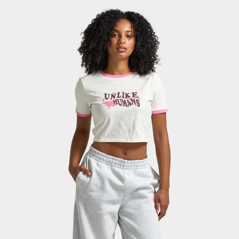 Unlike Humans Women's Wave Slim T-shirt / Tofu sold by JD Sports