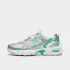 New Balance 530 Silver Metallic / Green Apple sold by JD Sports
