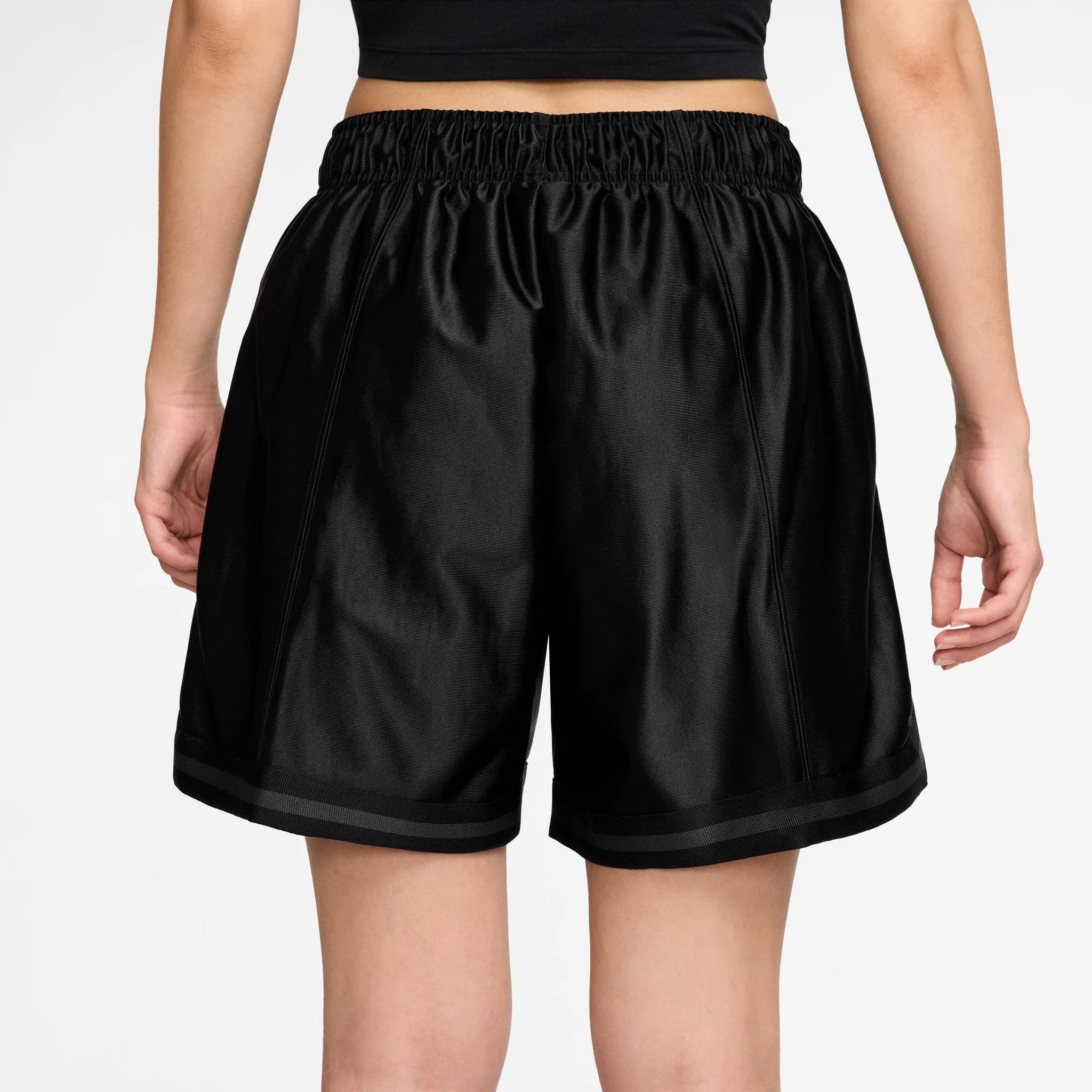 Nike Sportswear Women's Street 6" Satin Graphic Shorts Black / Anthracite sold by JD Sports product image thumbnail 2