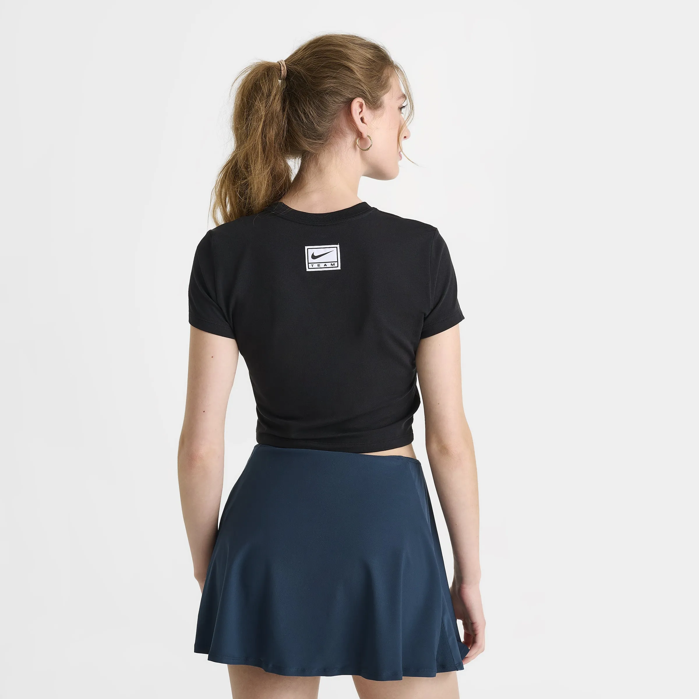 Nike Women's Slim Crop T-Shirt / Black sold by JD Sports product image thumbnail 2