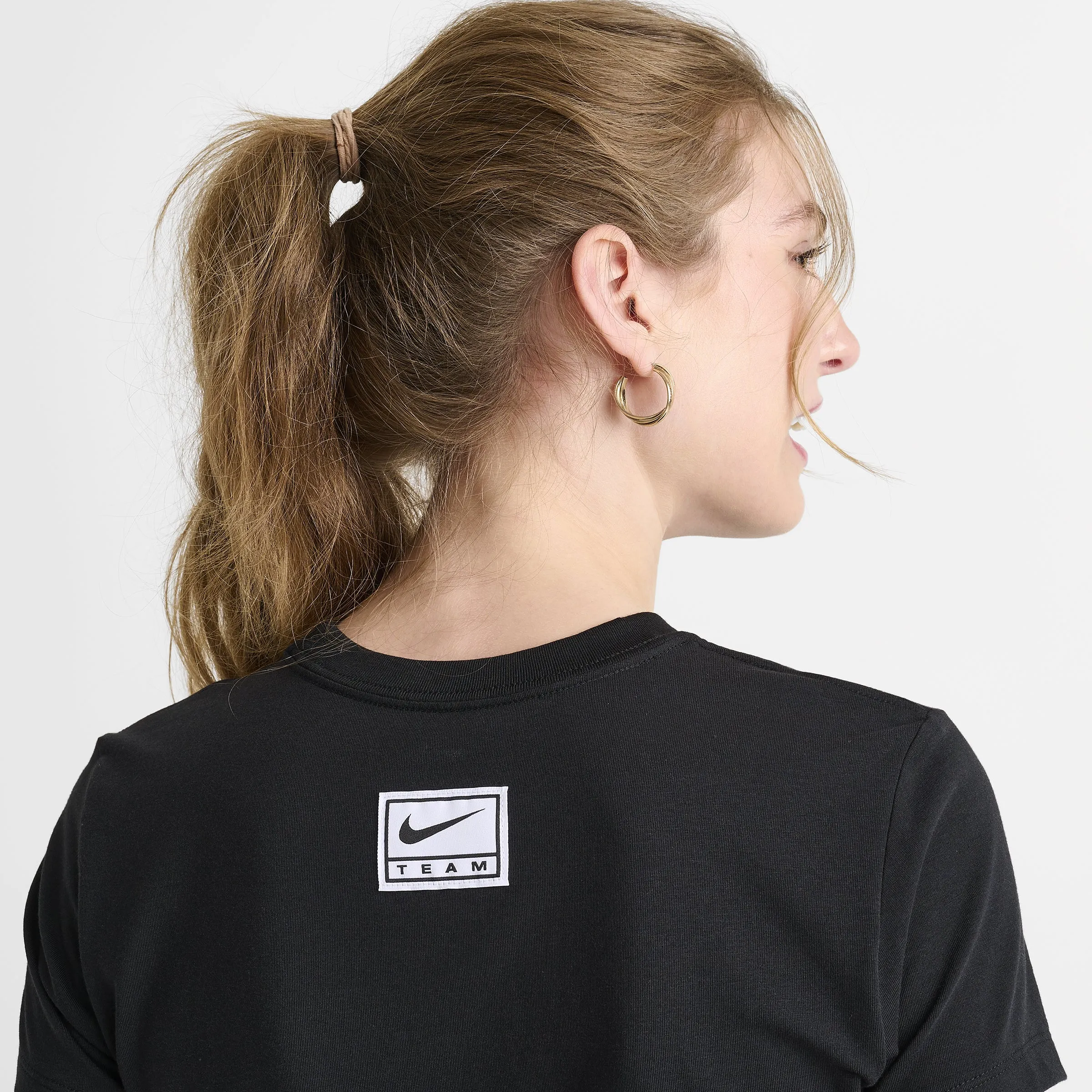 Nike Women's Slim Crop T-Shirt / Black sold by JD Sports product image thumbnail 5