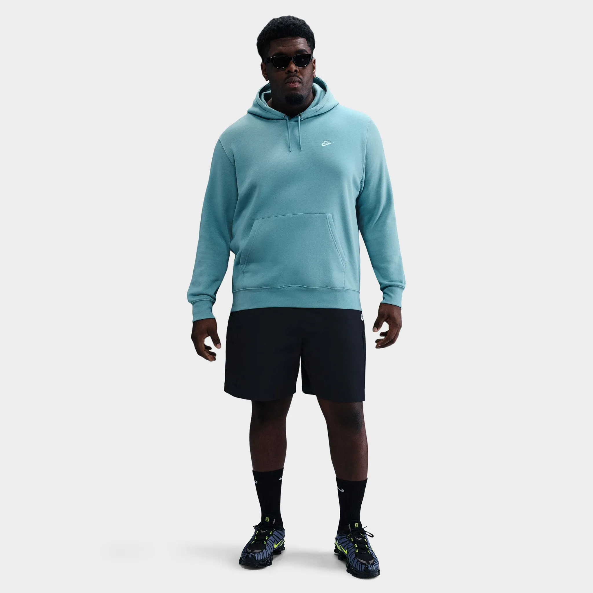 Nike Club Fleece Pullover Hoodie Denim Turq / White sold by JD Sports product image thumbnail 5