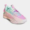 adidas Juniors' Anthony Edwards 1 Low Pink / Green - White sold by JD Sports
