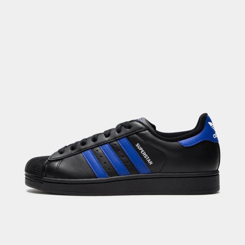 adidas Superstar II Black / Blue - White sold by JD Sports