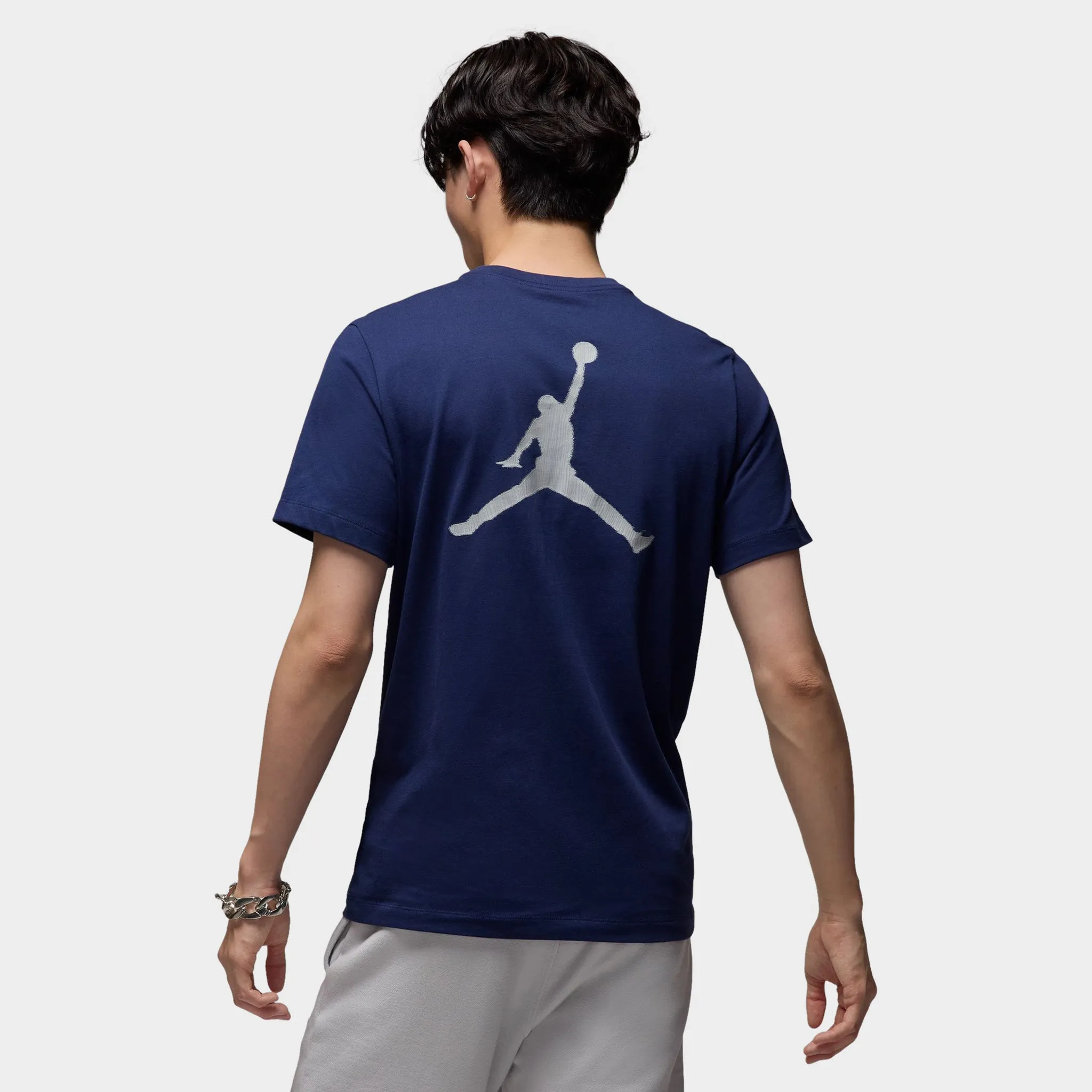 Jordan Jumpman T-Shirt Midnight Navy / Light Smoke Grey - White sold by JD Sports product image thumbnail 2