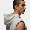 Jordan Sport Crossover Dri-FIT Sleeveless Pullover Hoodie Heather Grey / White sold by JD Sports