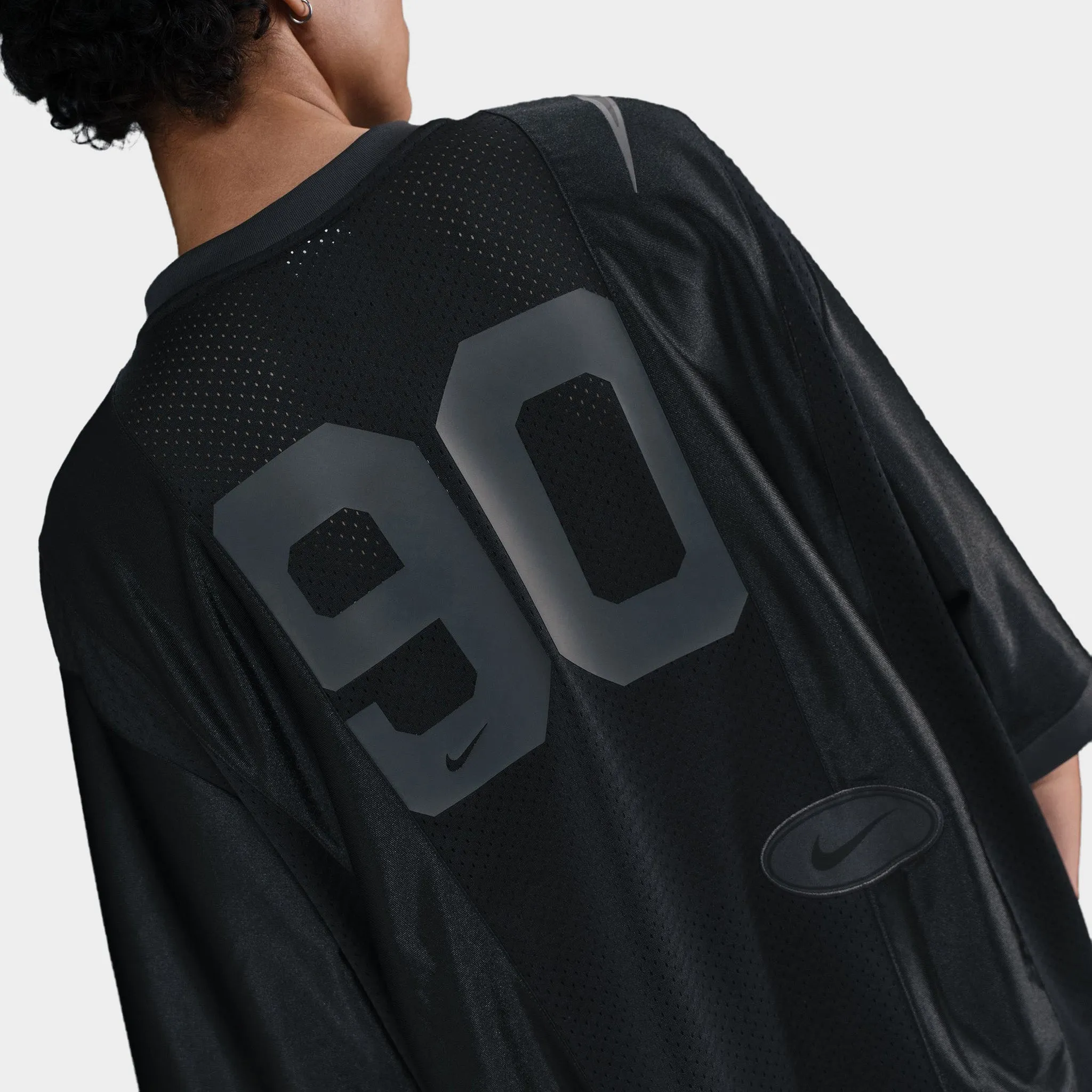 Nike Sportswear Street Women's Oversized Graphic Jersey Black / Anthracite sold by JD Sports product image thumbnail 3
