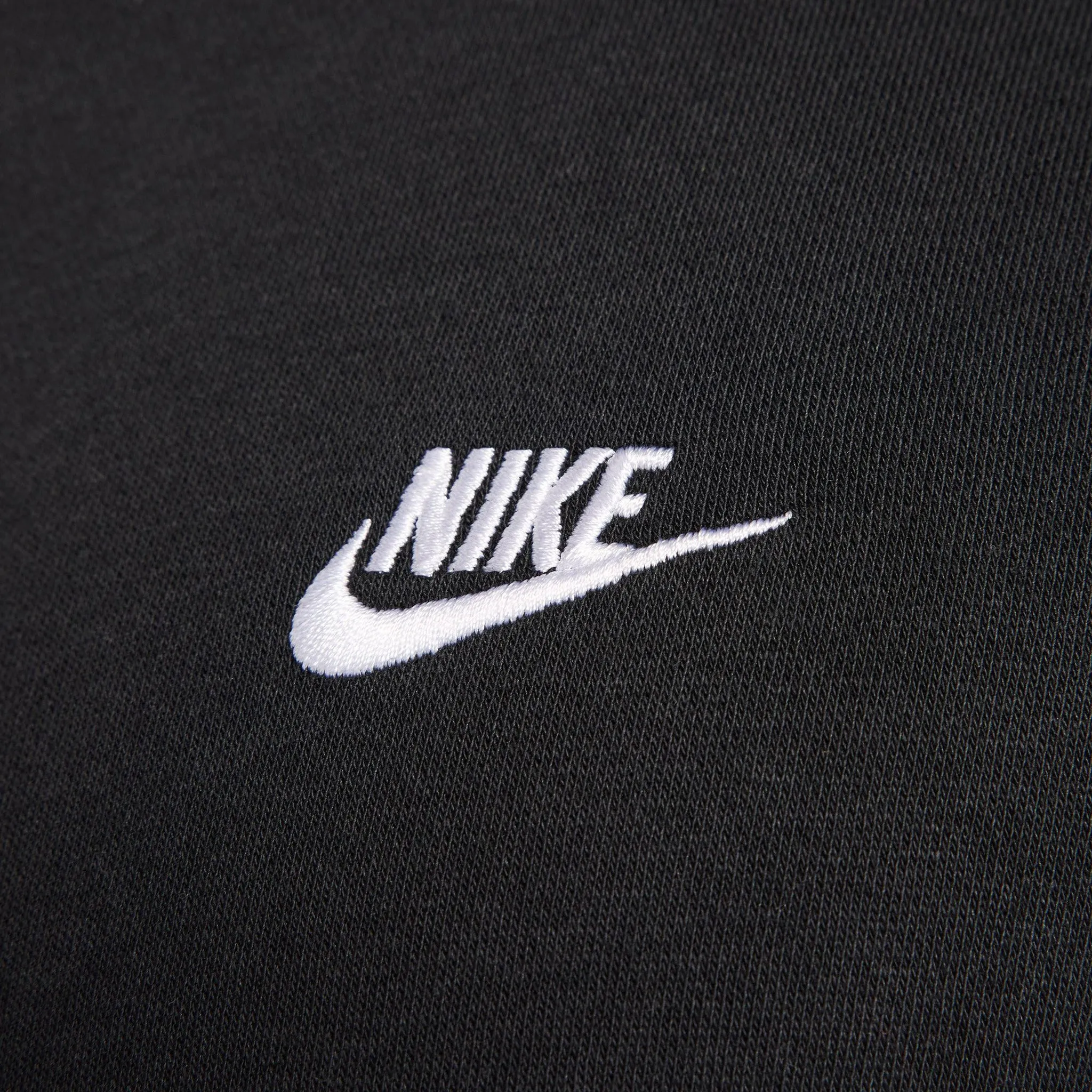 Nike Club Fleece Full Zip Hoodie Black / Black - White sold by JD Sports product image thumbnail 3