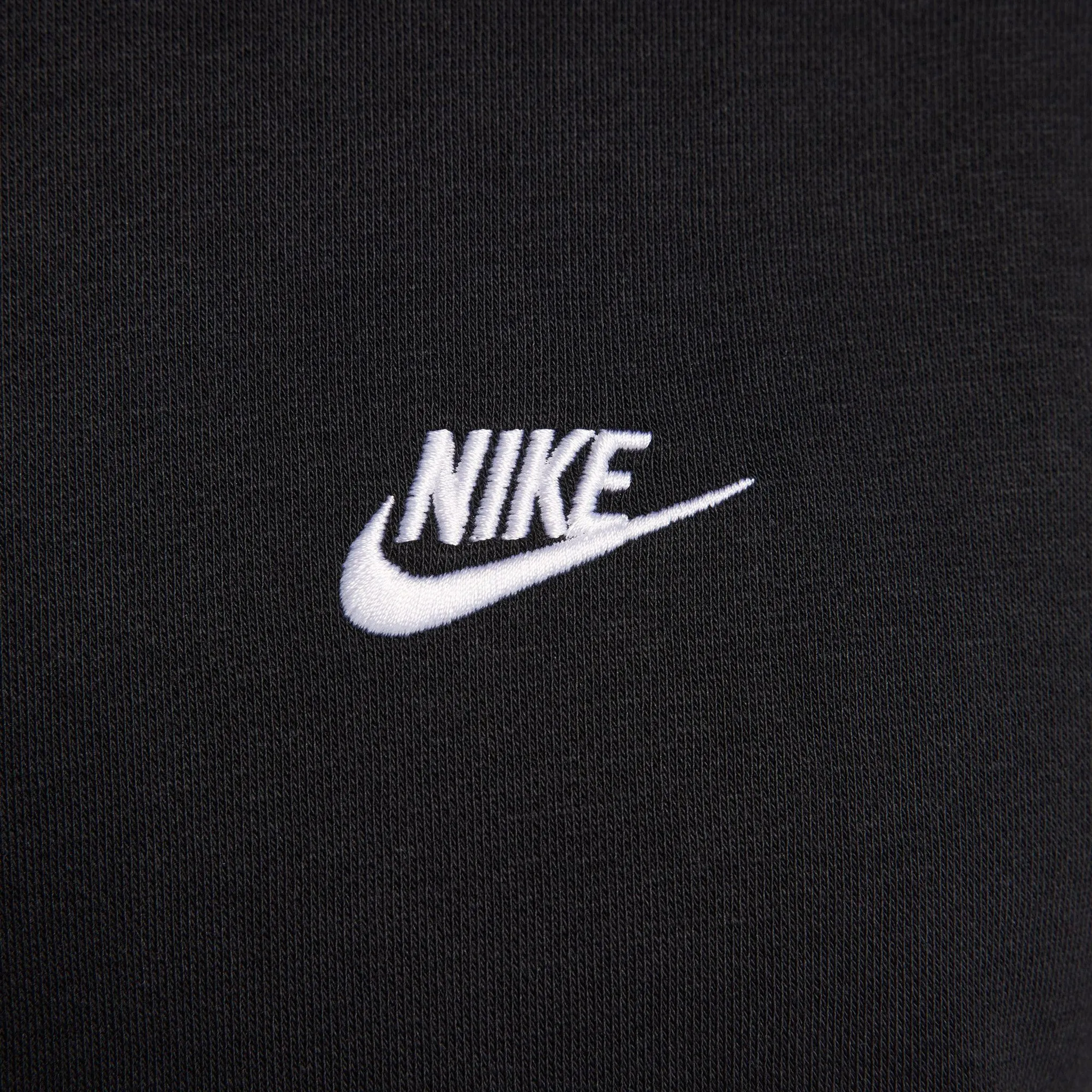 Nike Club Fleece Pullover Hoodie Black / Black - White sold by JD Sports product image thumbnail 5