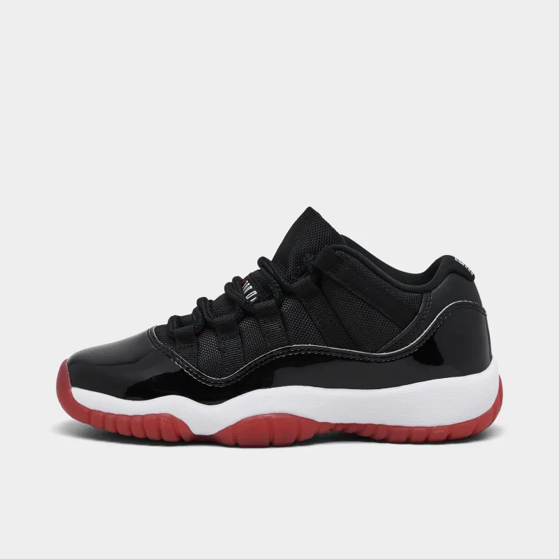 Jordan 11 Retro Low GS Black / Varsity Red - White sold by JD Sports