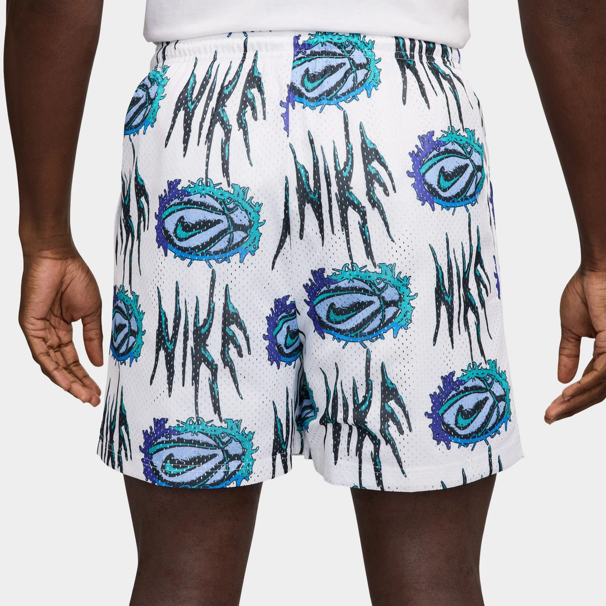 Nike Practice Mesh Dri-FIT 5" Basketball Shorts White / Black sold by JD Sports product image thumbnail 2