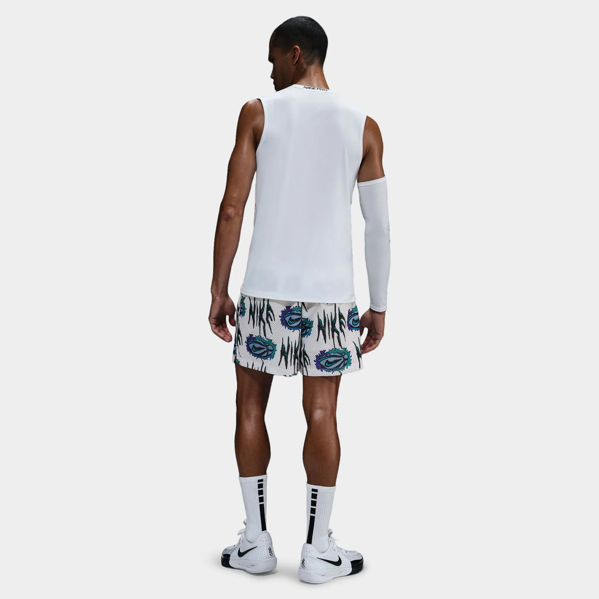 Nike Practice Mesh Dri-FIT 5" Basketball Shorts White / Black sold by JD Sports product image thumbnail 5