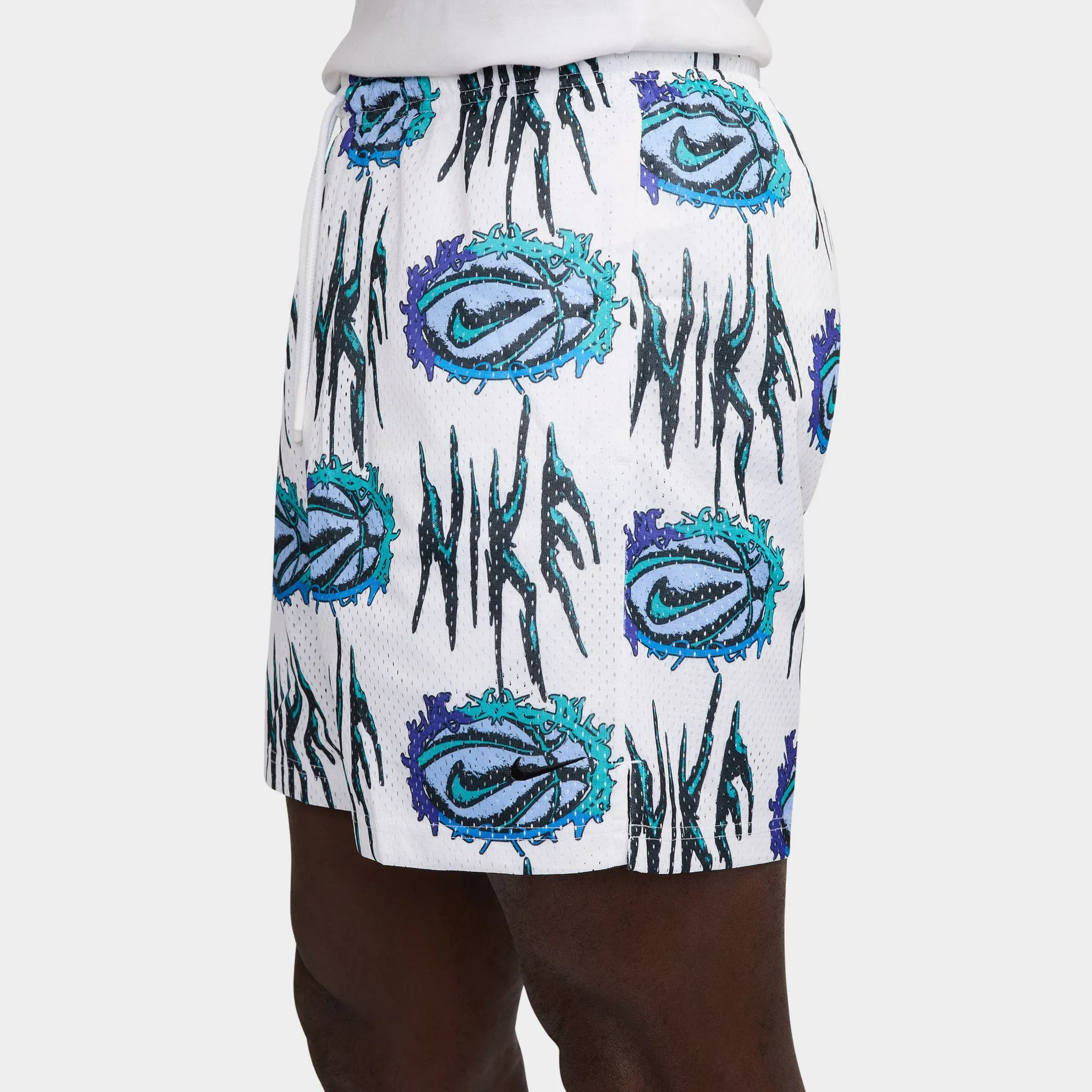 Nike Practice Mesh Dri-FIT 5" Basketball Shorts White / Black sold by JD Sports product image thumbnail 3