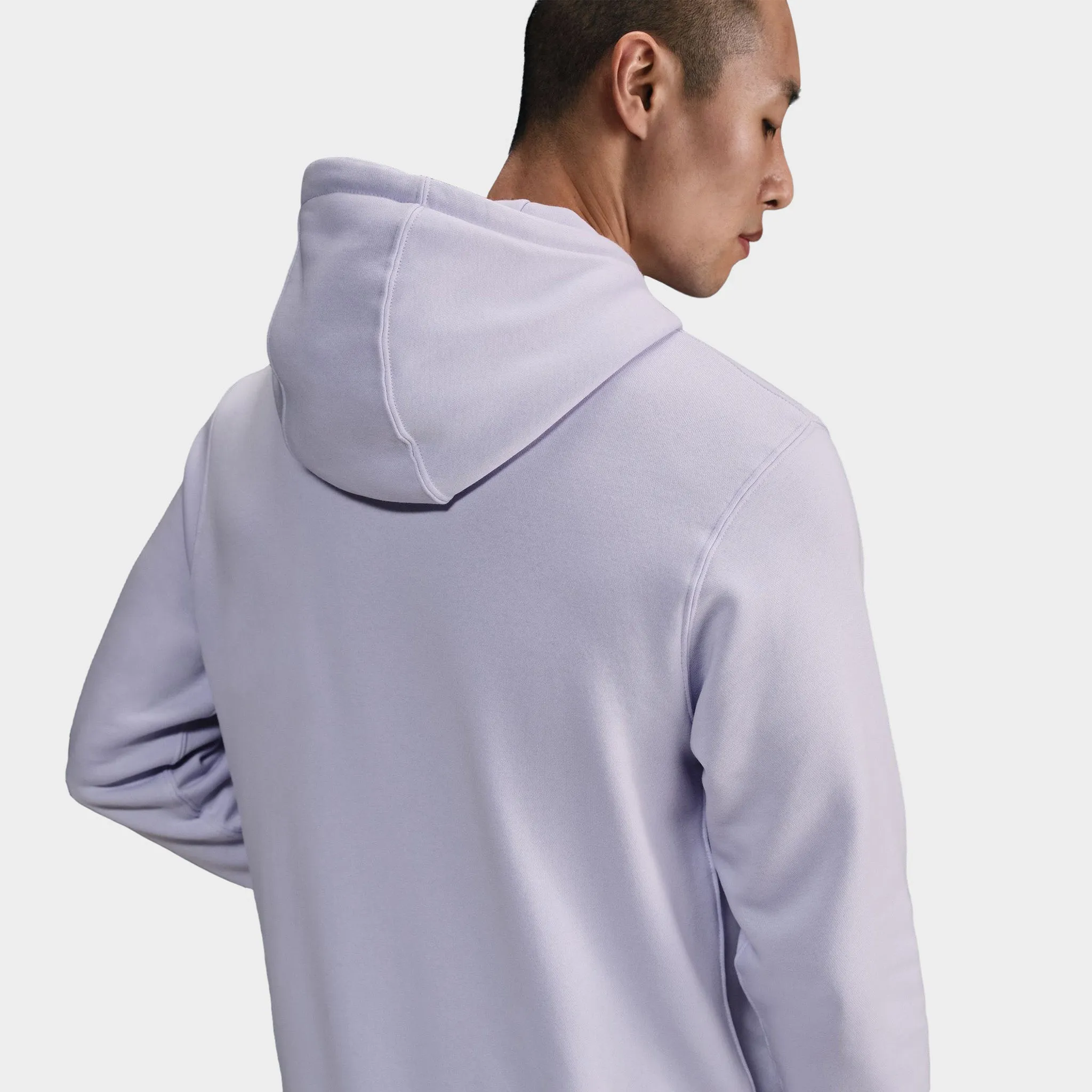Nike Club Fleece Pullover Hoodie Amethyst Tint / Amethyst Mist - White sold by JD Sports product image thumbnail 3