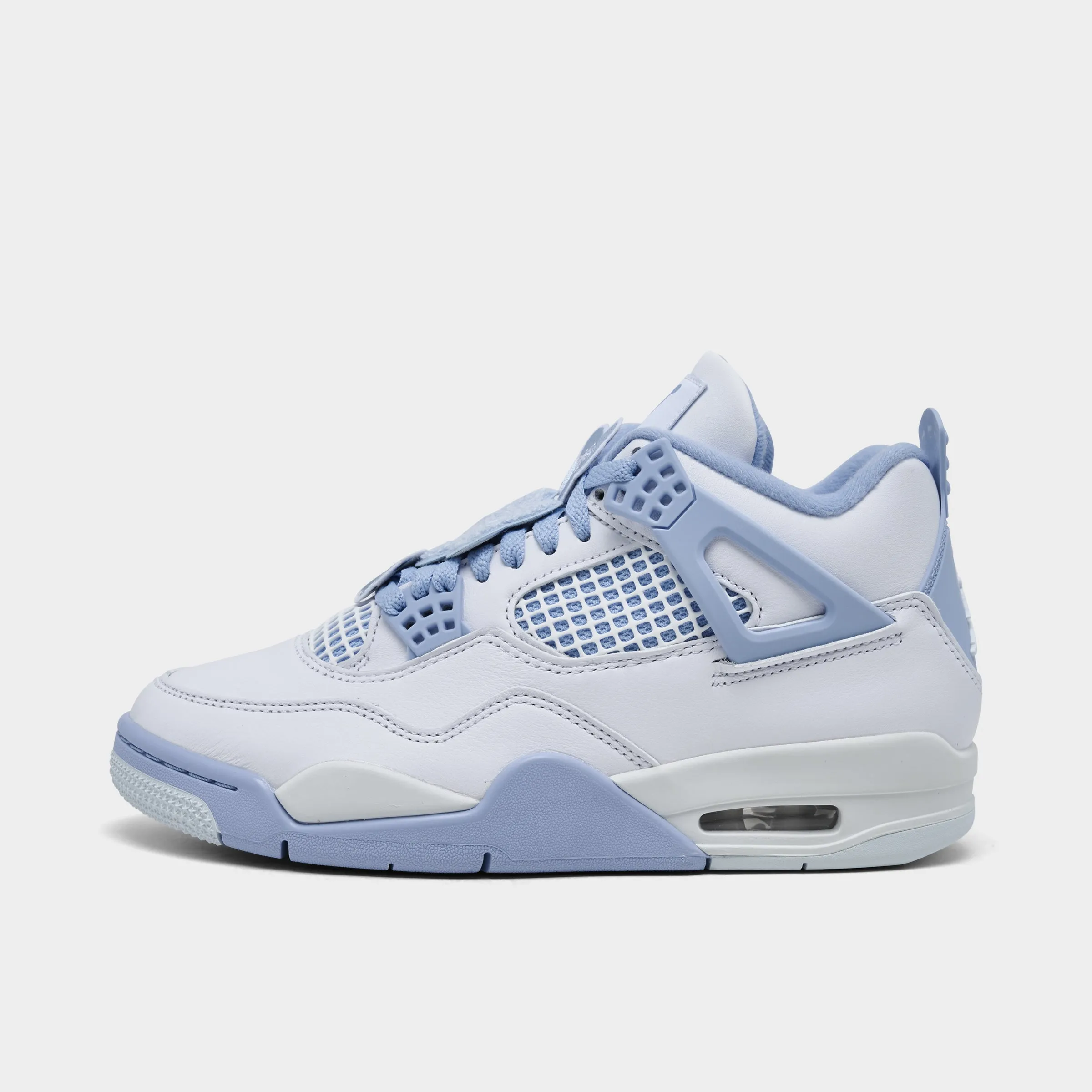 Jordan Women's 4 Retro White / Aluminum - Blue Tint sold by JD Sports