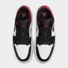 Jordan 1 Low White / Black - Varsity Red sold by JD Sports