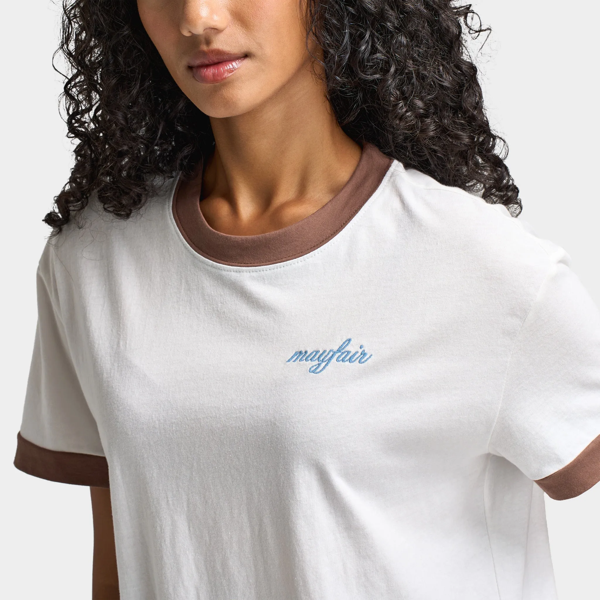 Mayfair Women's You Are Enough Fitted tee / White sold by JD Sports product image thumbnail 4