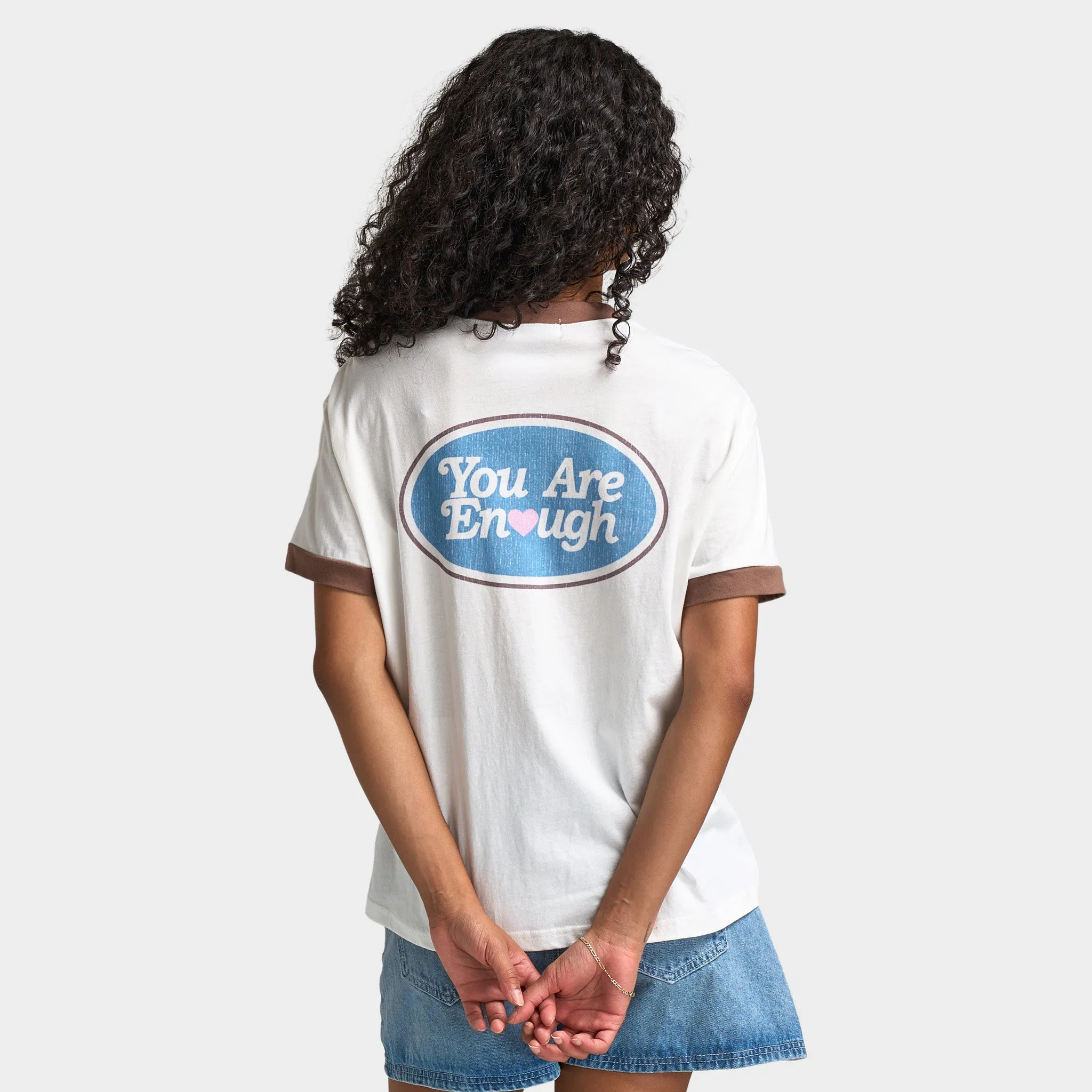 Mayfair Women's You Are Enough Fitted tee / White sold by JD Sports product image thumbnail 2