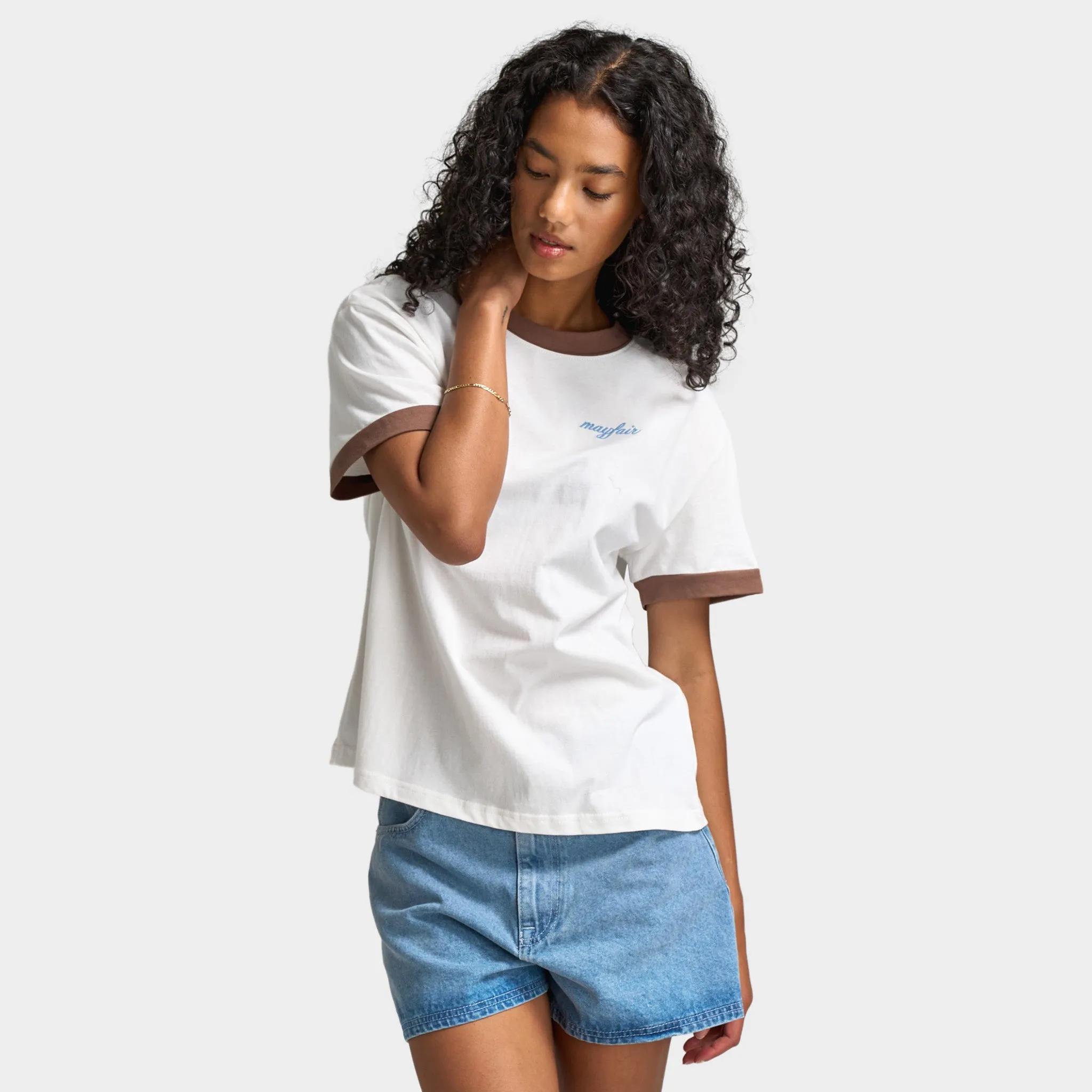 Mayfair Women's You Are Enough Fitted tee / White sold by JD Sports