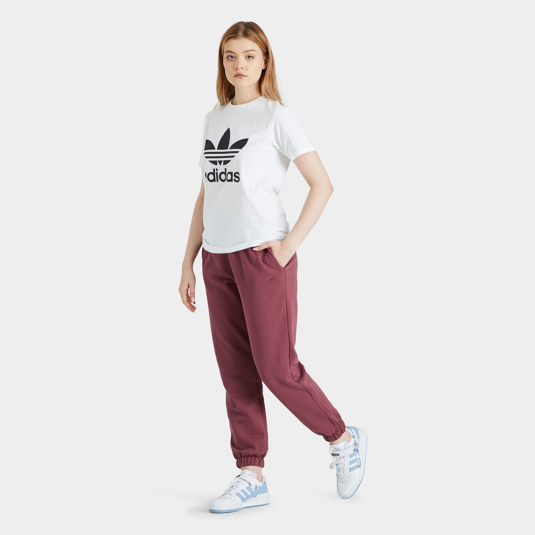adidas Originals Women's Adicolor Jogger Pants / Quiet Crimson sold by JD Sports product image thumbnail 5