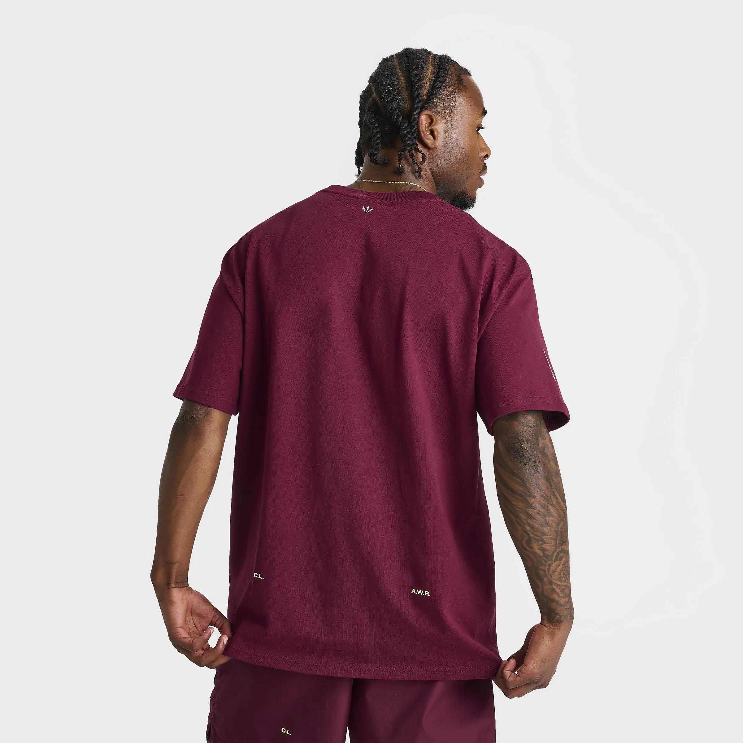 Nike NOCTA CS T-Shirt Dark Beetroot / Citron Tint sold by JD Sports product image thumbnail 2