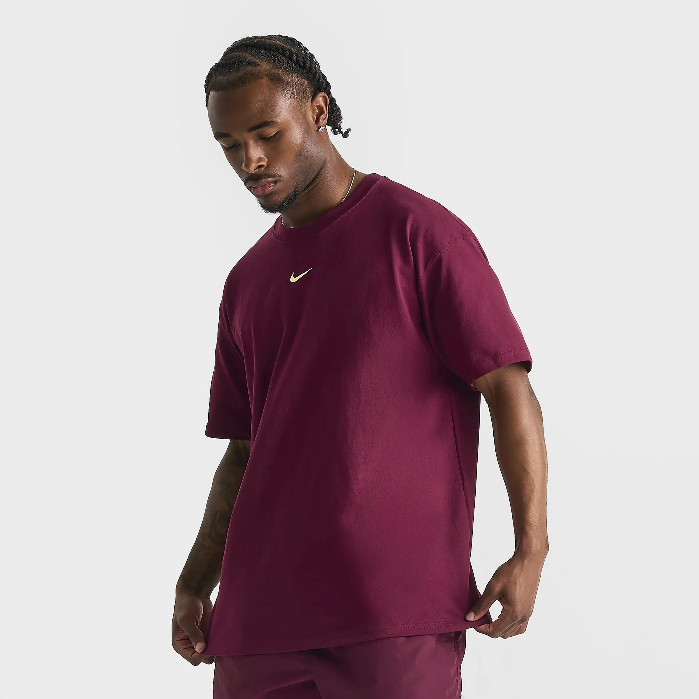 Nike NOCTA CS T-Shirt Dark Beetroot / Citron Tint sold by JD Sports product image thumbnail 3