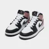 Jordan 1 Mid GS White / Black - Rust Pink sold by JD Sports
