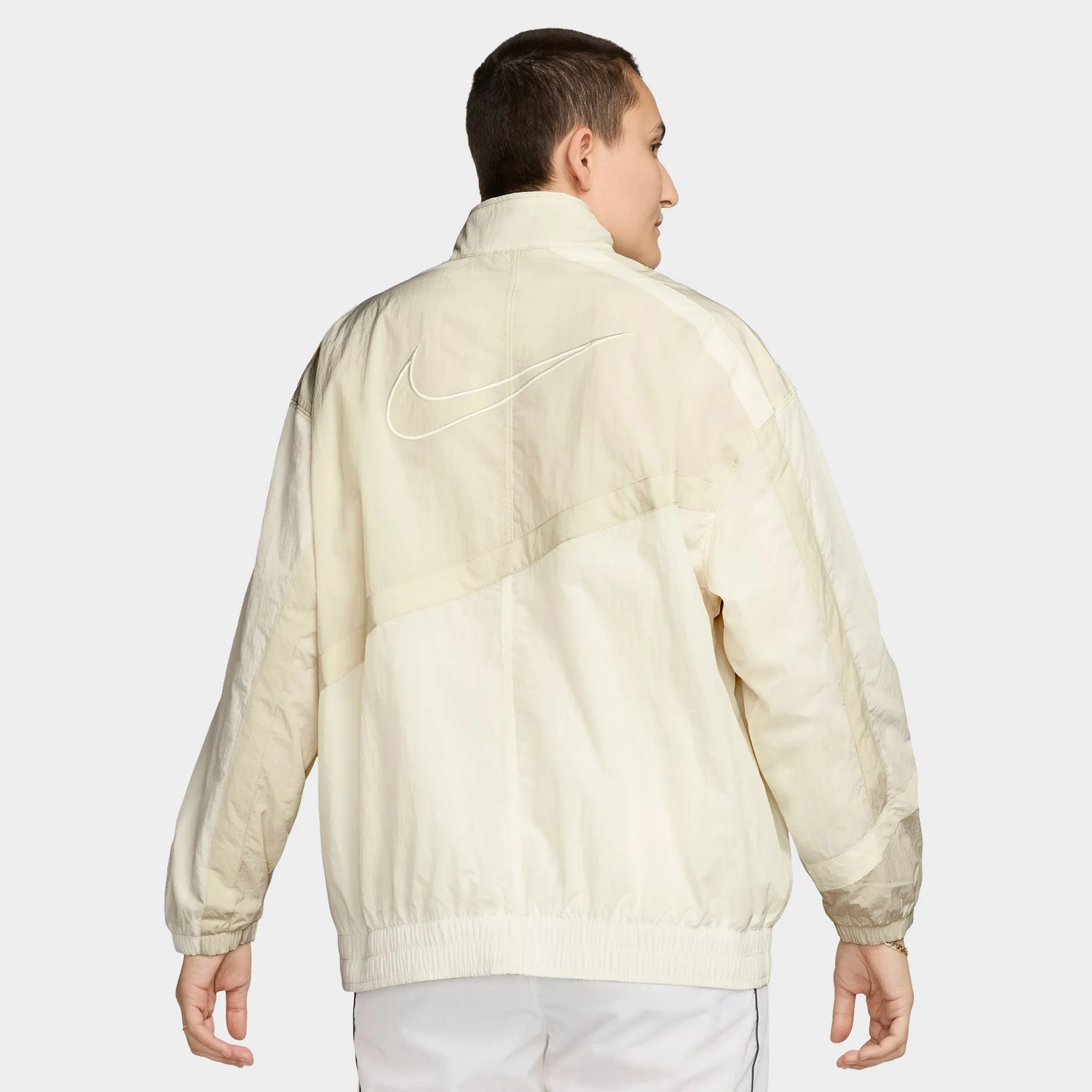 Nike Sportswear Women's Oversized Woven Jacket Sail / Light Orewood Brown - Sail sold by JD Sports product image thumbnail 2
