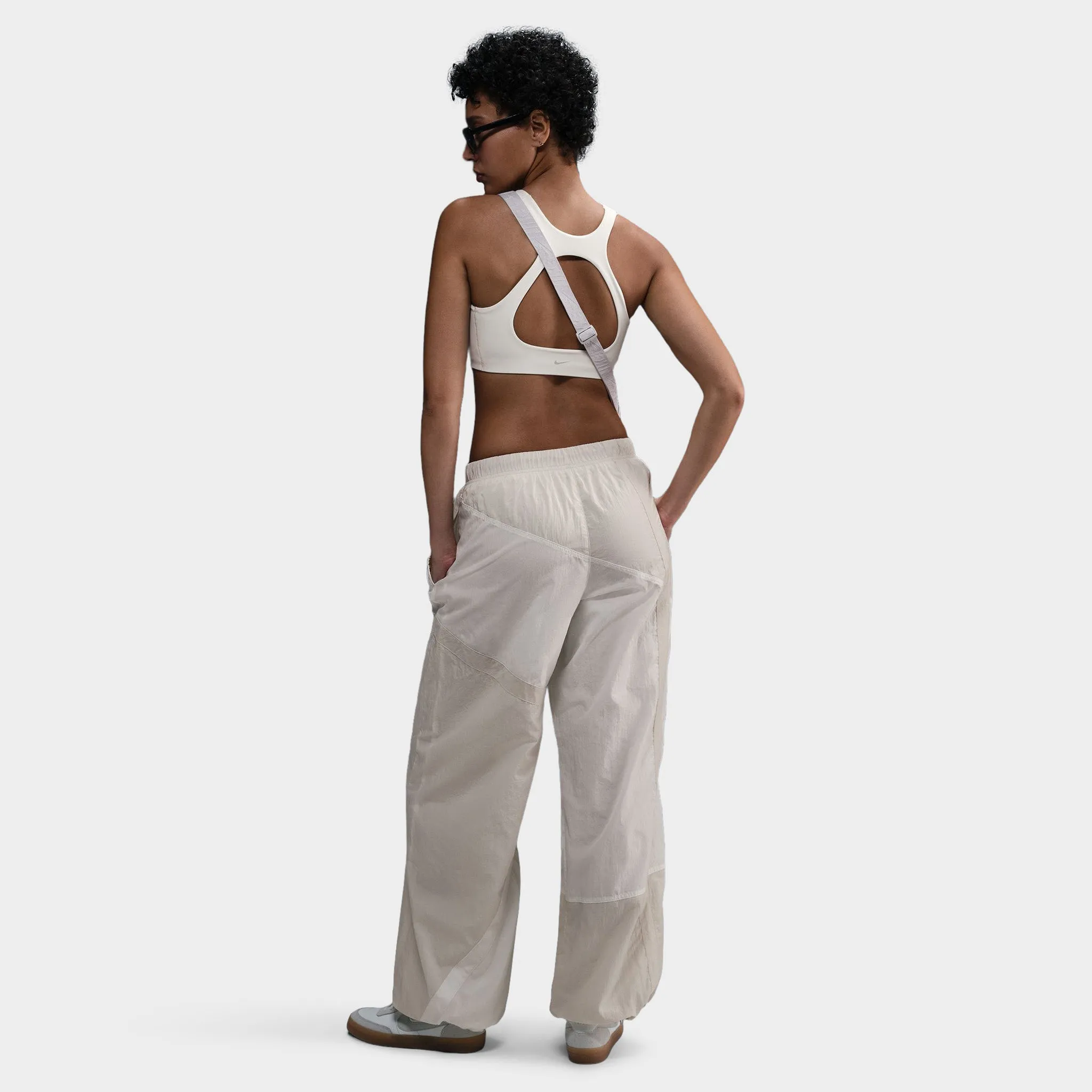 Nike Sportswear Women's Mid-Rise Loose Woven Open-Hem Pants Sail / Lt Orewood Brown sold by JD Sports product image thumbnail 5