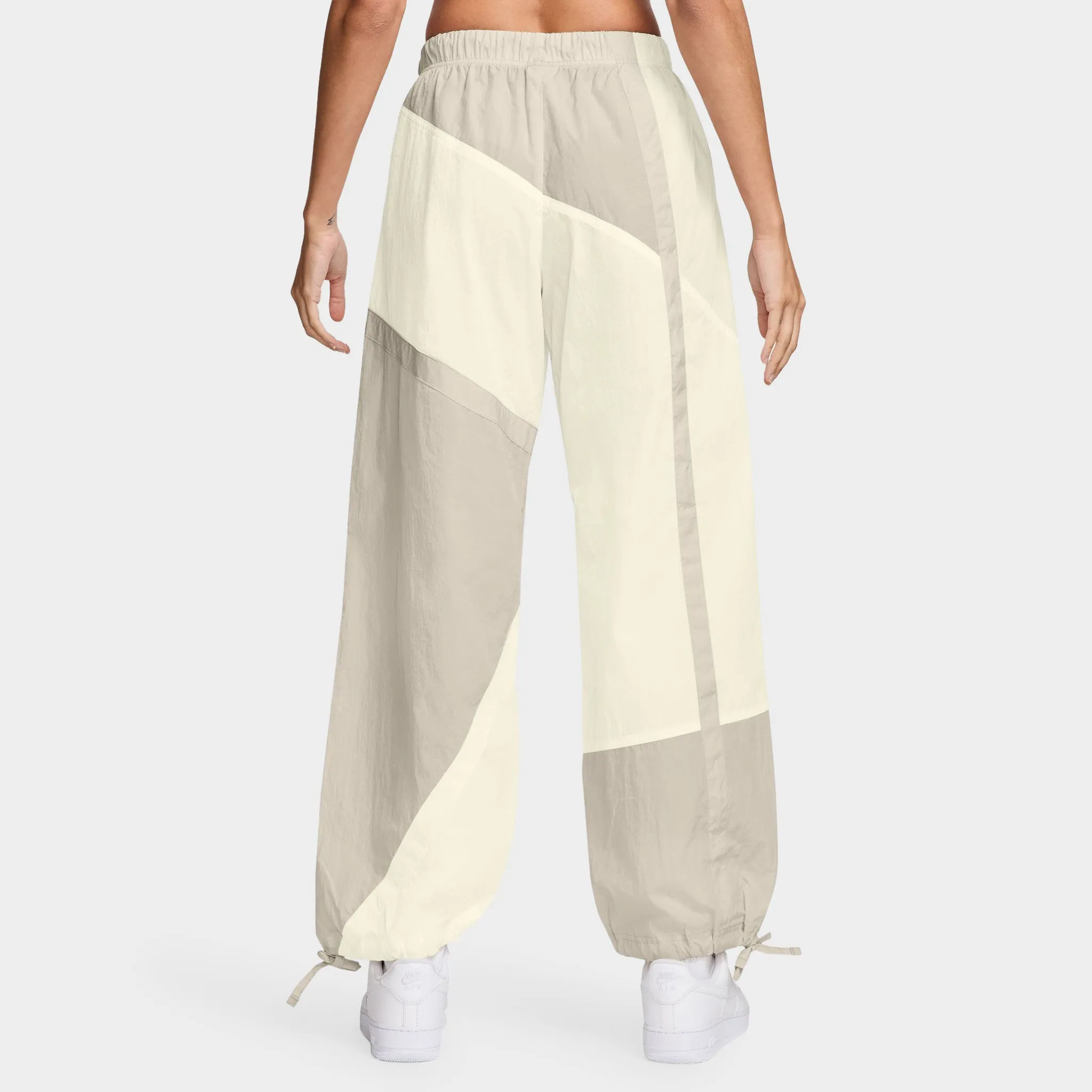 Nike Sportswear Women's Mid-Rise Loose Woven Open-Hem Pants Sail / Lt Orewood Brown sold by JD Sports product image thumbnail 2
