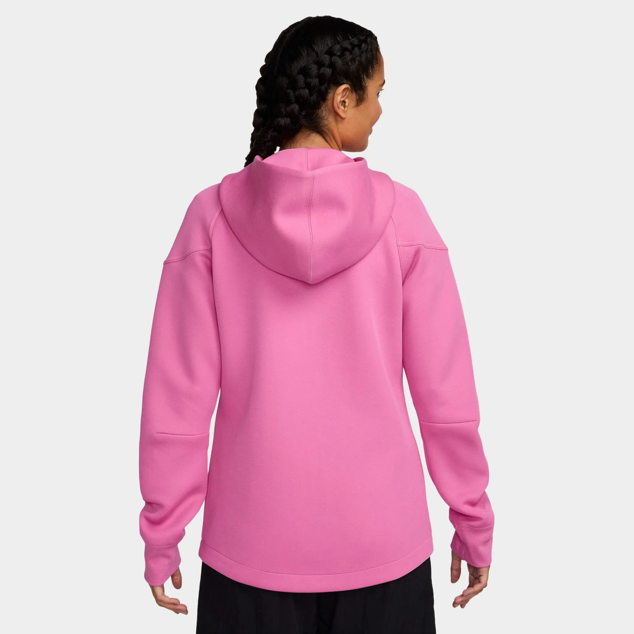 Nike Women's Tech Fleece Full Zip Windrunner Hoodie / Playful Pink sold by JD Sports product image thumbnail 2