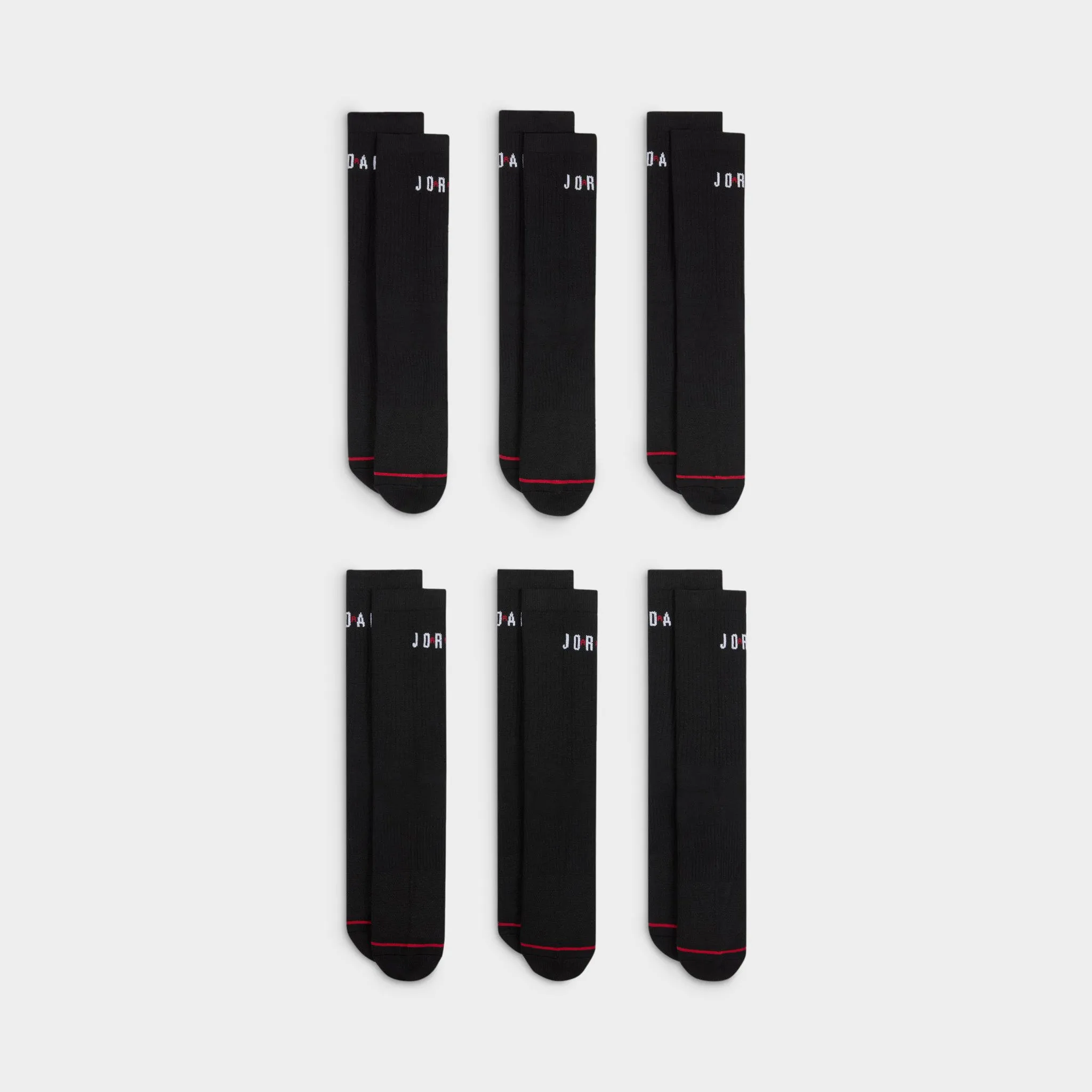 Jordan Everyday Crew Socks (6 Pack) / Black sold by JD Sports product image thumbnail 4